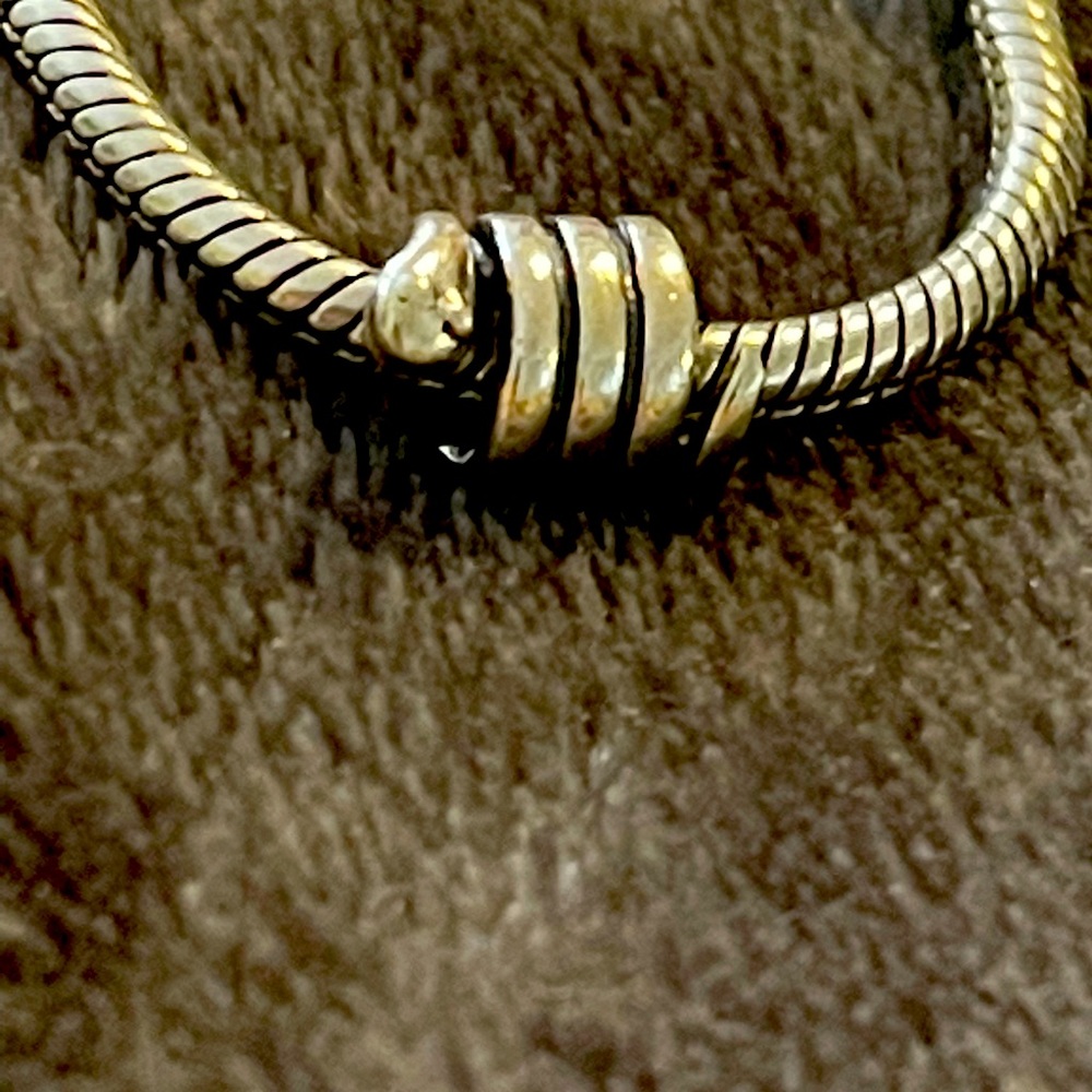 Pandora silver snake charm